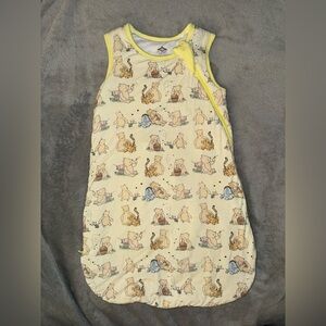 Baby Sleeveless Sleep Sack - Yellow Winnie the Pooh Print